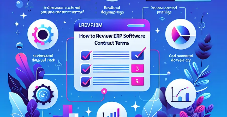 ERP 软件的合同条款怎么审？5 个关键法律风险点​